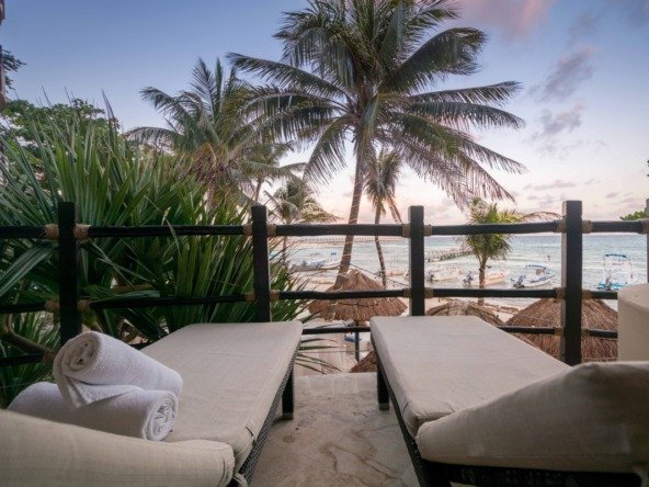 Departamento venta playa del carmen - vista desde balcón hacia la playa