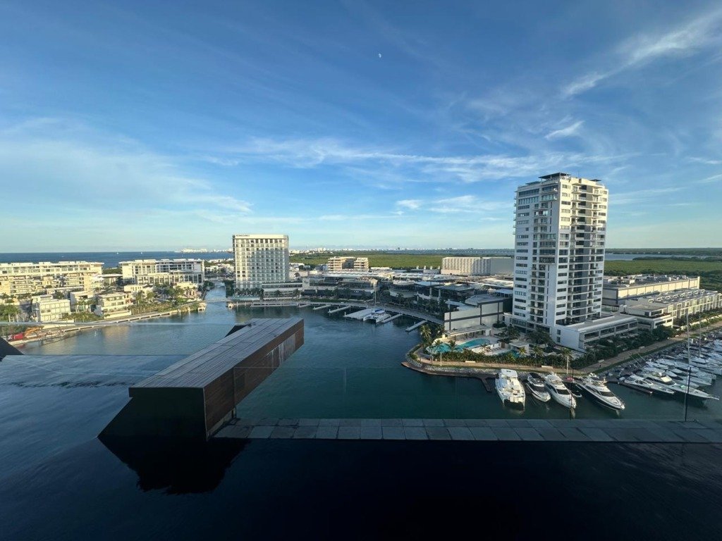 vista desde alberca hacia manglar