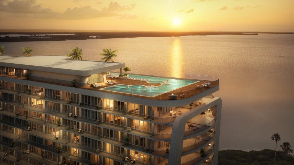 Vista hacia el atardecer