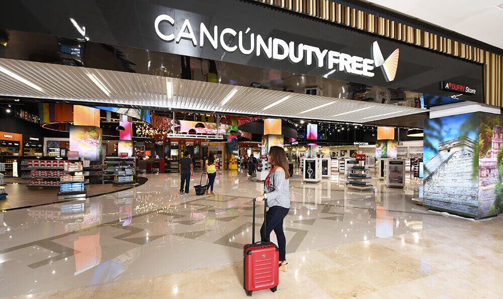 Vista de la tienda Cancún Duty Free