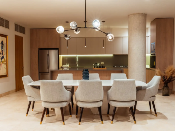 PUERTO CANCUN - DEPARTAMENTO EN VENTA ALBA MARINA COMEDOR