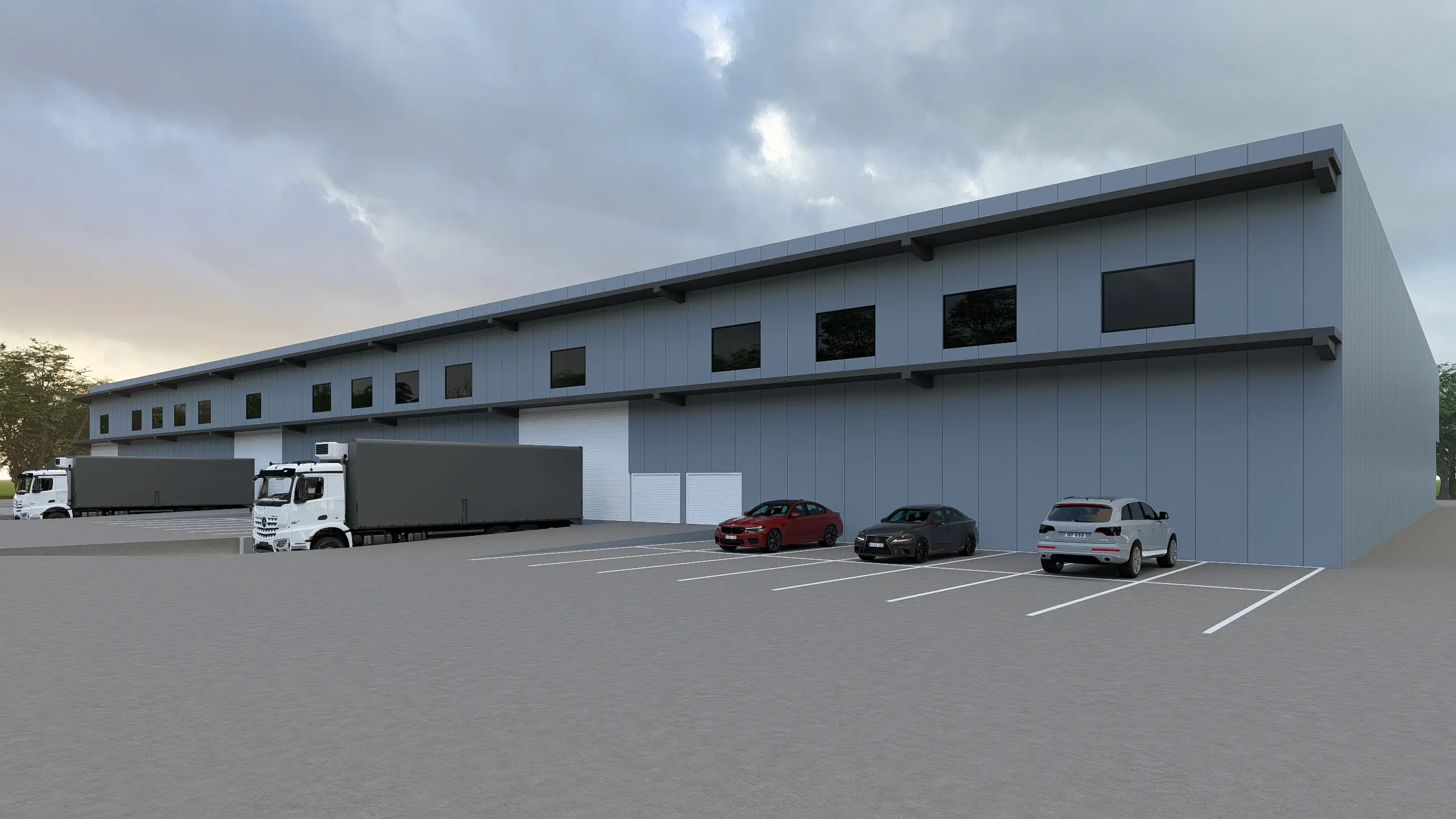 Fachada Bodega Mezzanine INTERIOR