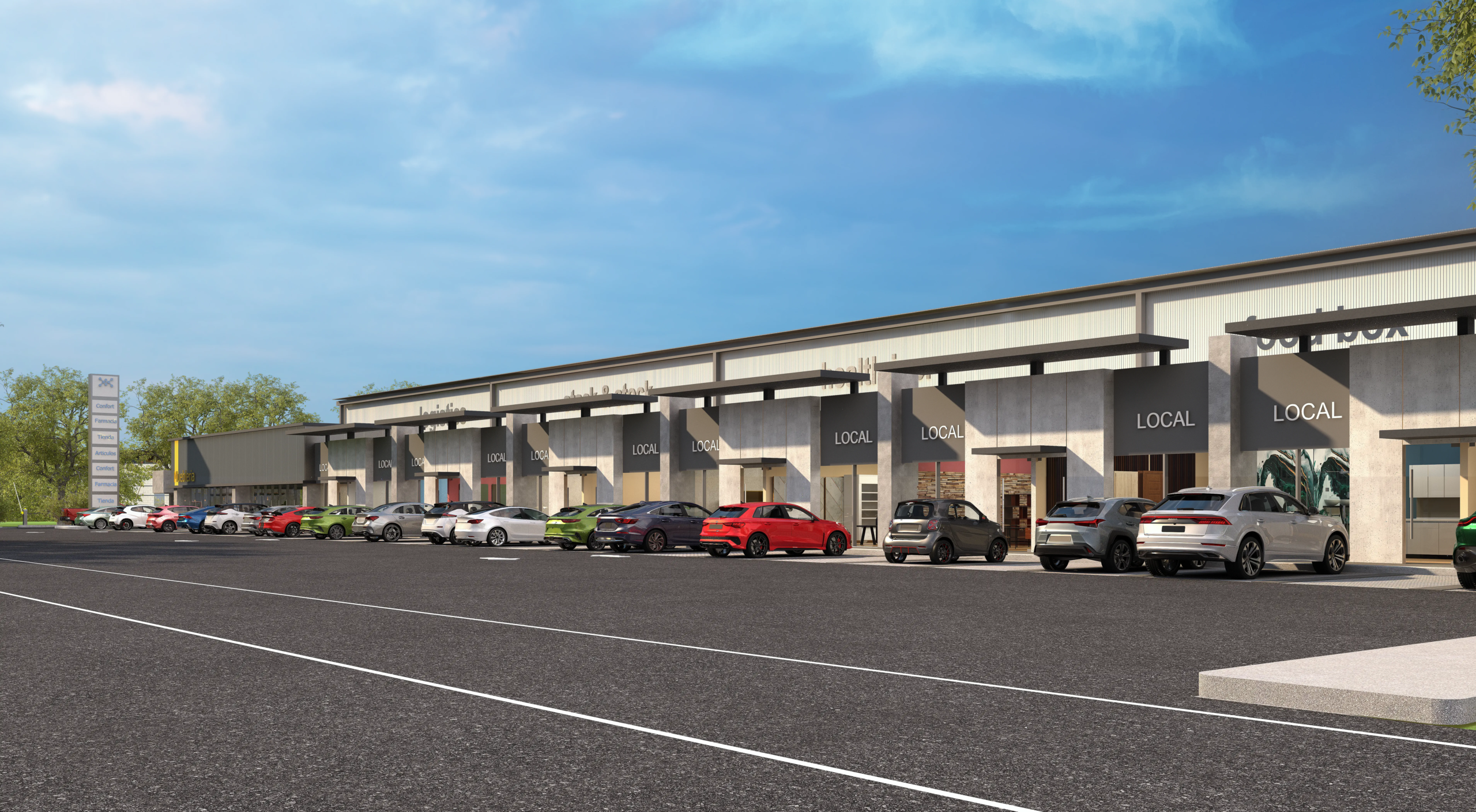 KONECTA FACHADA LOW con autos