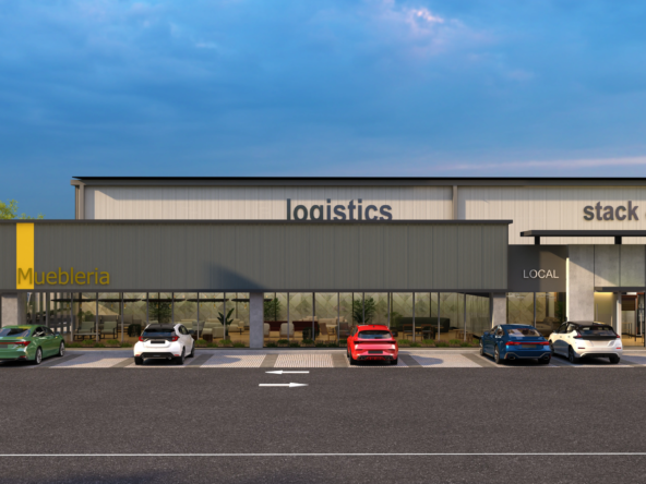 KPARK FACHADA ANCLA 1 con autos